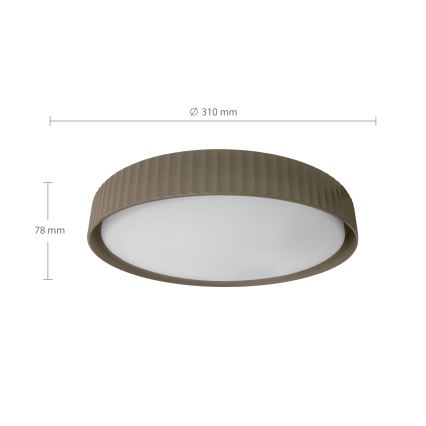 Brilagi - Plafonnier LED LUCIA LED/24W/230V Ø 31 cm taupe