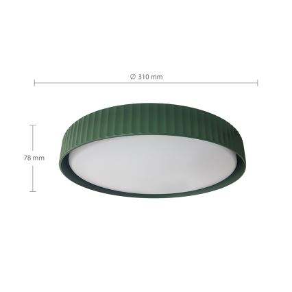 Brilagi - Plafonnier LED LUCIA LED/24W/230V Ø 31 cm vert