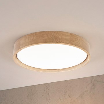 Brilagi - Plafonnier LED MANAROLA PLAIN LED/24 W/230 V 4000 K Ø 41 cm chêne