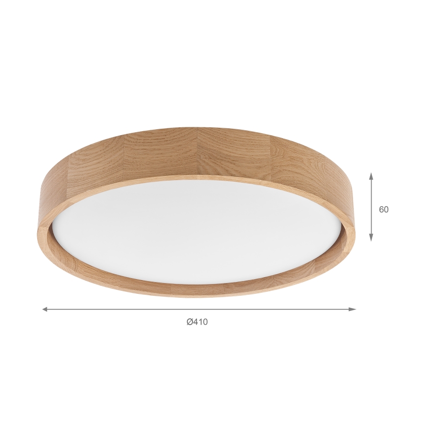 Brilagi - Plafonnier LED MANAROLA PLAIN LED/24W/230V 3000K Ø 41 cm chêne