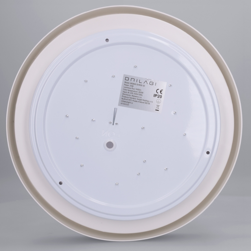 Brilagi - Plafonnier LED MATTEO LED/24W/230V Ø 31 cm noir