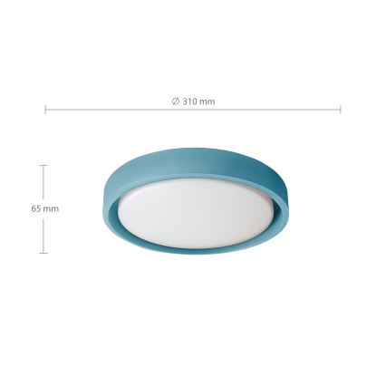 Brilagi - Plafonnier LED MATTEO LED/24W/230V Ø 31 cm turquoise