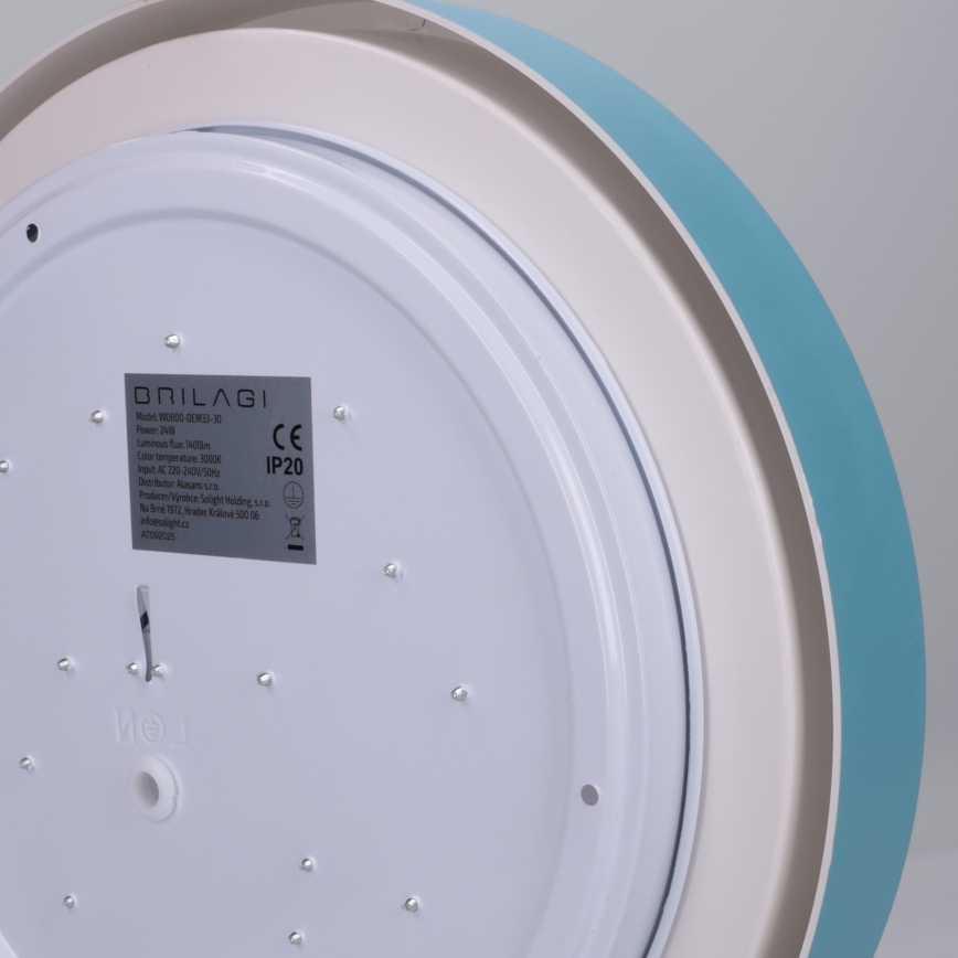 Brilagi - Plafonnier LED MATTEO LED/24W/230V Ø 31 cm turquoise