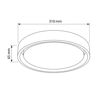 Brilagi - Plafonnier LED MATTEO LED/24W/230V Ø 31 cm turquoise