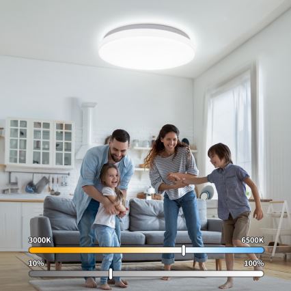 Brilagi - Plafonnier LED MILKY WAY LED/24W/230V 3000/4000/6500K Ø 38 cm