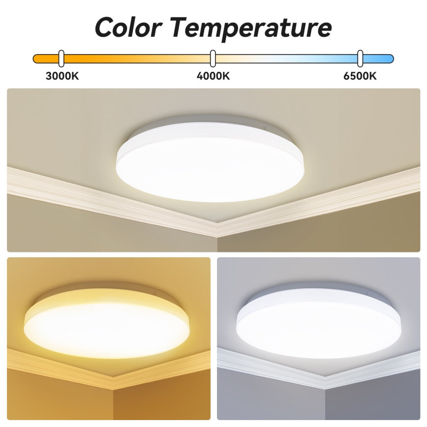 Brilagi - Plafonnier LED MILKY WAY LED/24W/230V 3000/4000/6500K Ø 38 cm