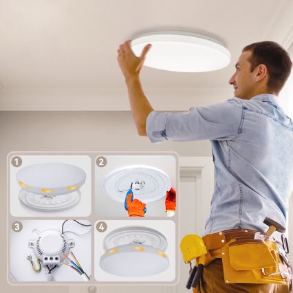 Brilagi - Plafonnier LED MILKY WAY LED/24W/230V 4000K Ø 38 cm