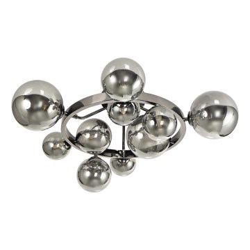 Brilagi - Plafonnier LED MILLA 10xG9/3W/230V chrome brillant/fumé