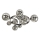 Brilagi - Plafonnier LED MILLA 10xG9/3W/230V chrome brillant/fumé