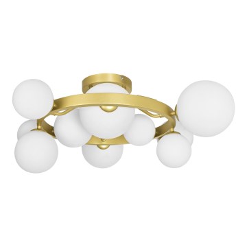 Brilagi - Plafonnier LED MILLA 10xG9/3W/230V doré/blanc