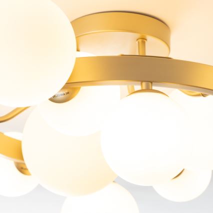Brilagi - Plafonnier LED MILLA 10xG9/3W/230V doré/blanc