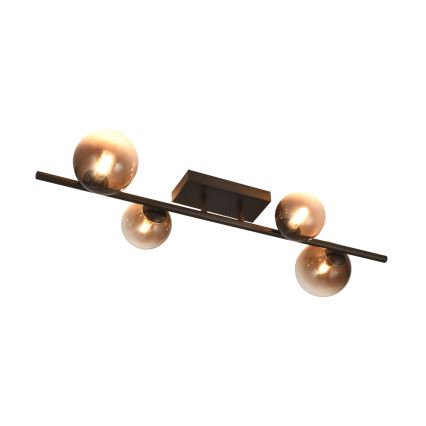 Brilagi - Plafonnier LED MILLA 4xG9/3W/230V brun/marron fumé