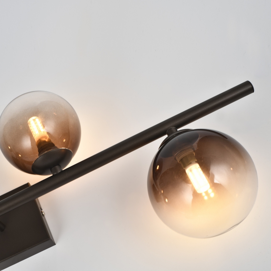 Brilagi - Plafonnier LED MILLA 4xG9/3W/230V brun/marron fumé