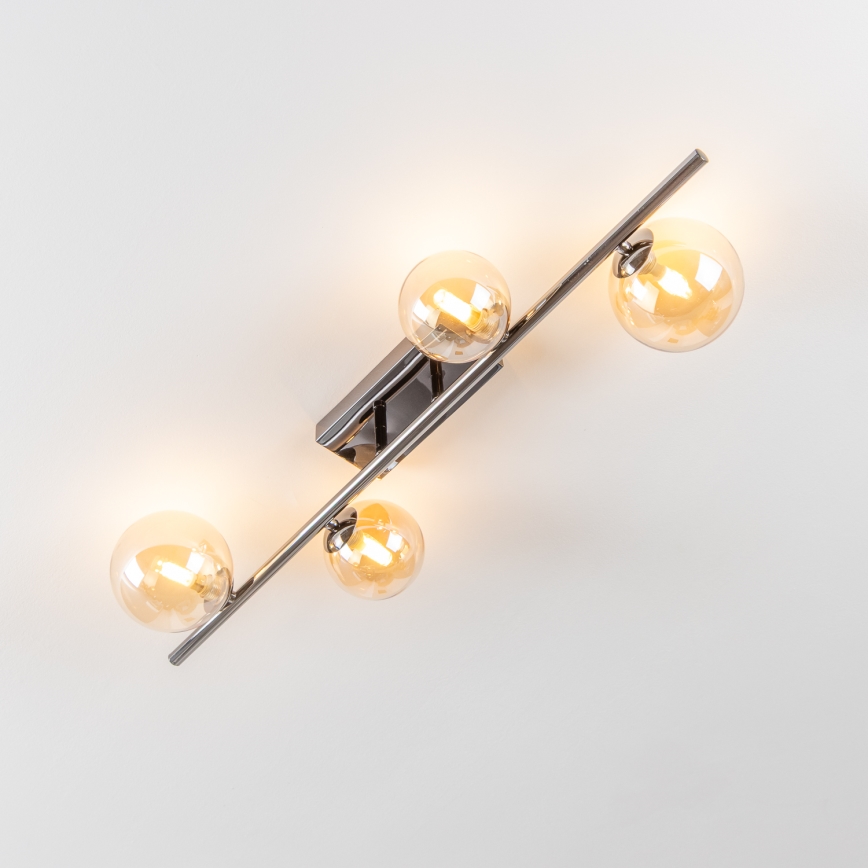 Brilagi - Plafonnier LED MILLA 4xG9/3W/230V chrome brillant/doré