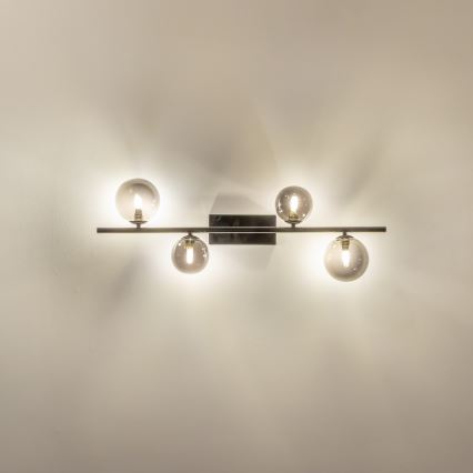 Brilagi - Plafonnier LED MILLA 4xG9/3W/230V chrome brillant/fumé