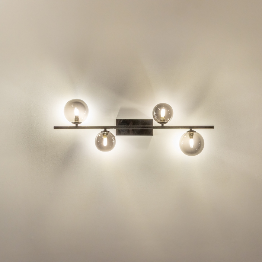 Brilagi - Plafonnier LED MILLA 4xG9/3W/230V chrome brillant/fumé
