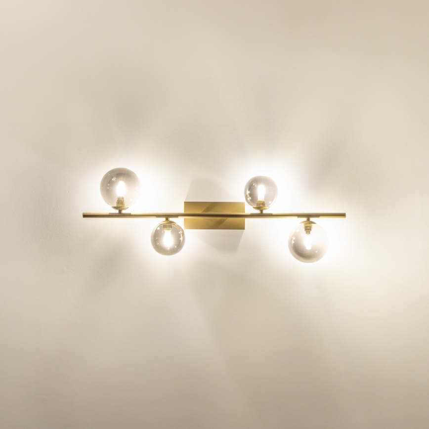 Brilagi - Plafonnier LED MILLA 4xG9/3W/230V doré/fumé