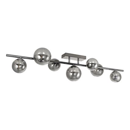 Brilagi - Plafonnier LED MILLA 7xG9/3W/230V chrome brillant/fumé
