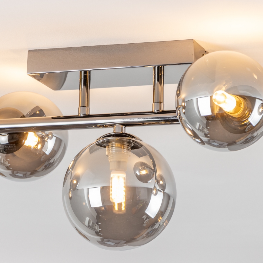 Brilagi - Plafonnier LED MILLA 7xG9/3W/230V chrome brillant/fumé