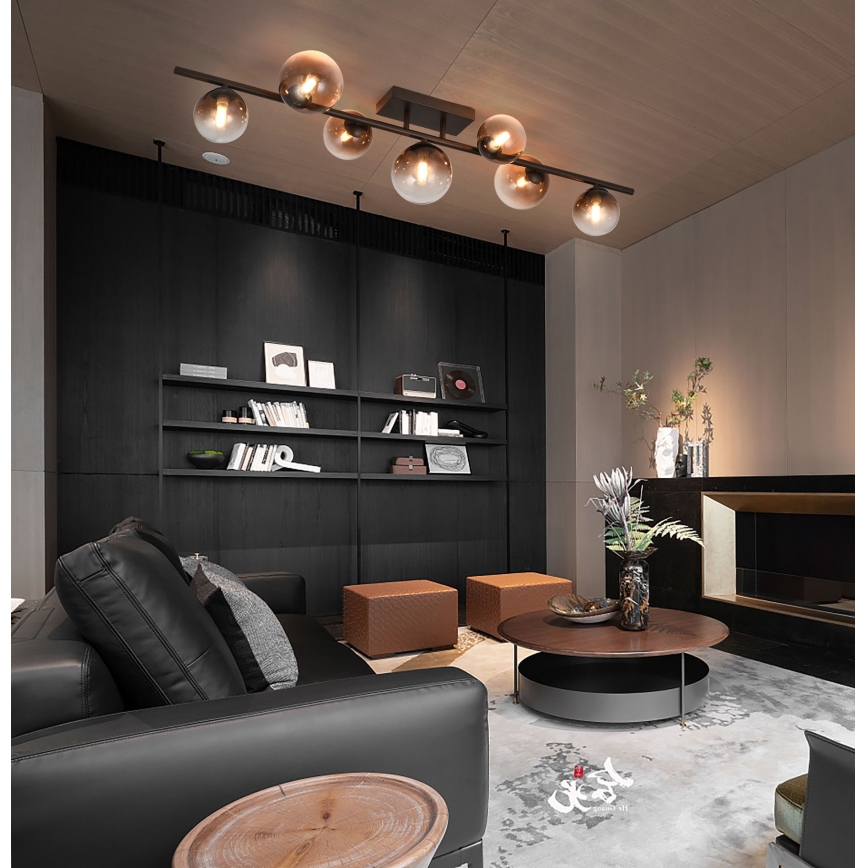 Brilagi - Plafonnier LED MILLA 7xG9/3W/230V marron/marron fumé