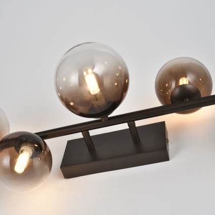 Brilagi - Plafonnier LED MILLA 7xG9/3W/230V marron/marron fumé