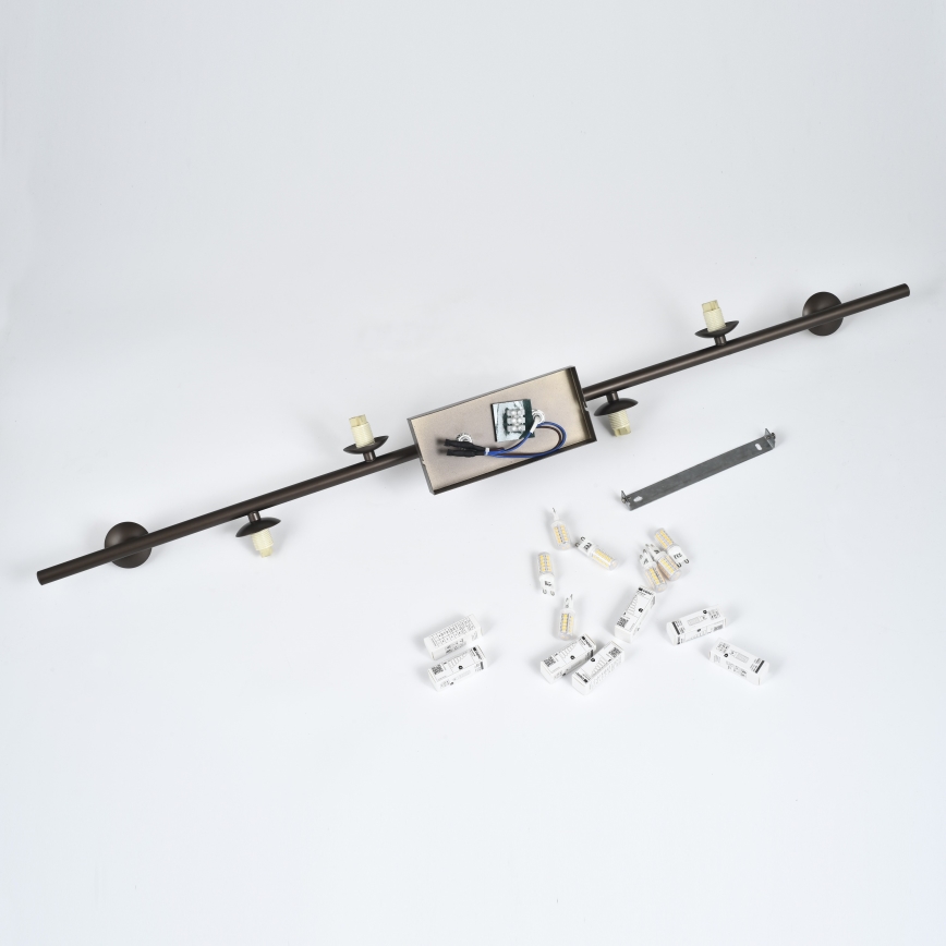 Brilagi - Plafonnier LED MILLA 7xG9/3W/230V marron/marron fumé