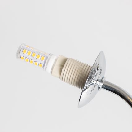 Brilagi - Plafonnier LED MISTEL 15xG9/3W/230V chrome brillant/fumé