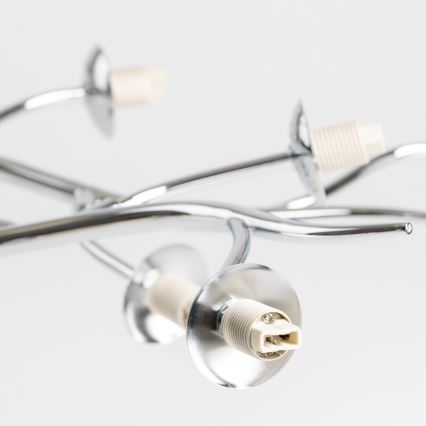 Brilagi - Plafonnier LED MISTEL 15xG9/3W/230V chrome brillant/fumé