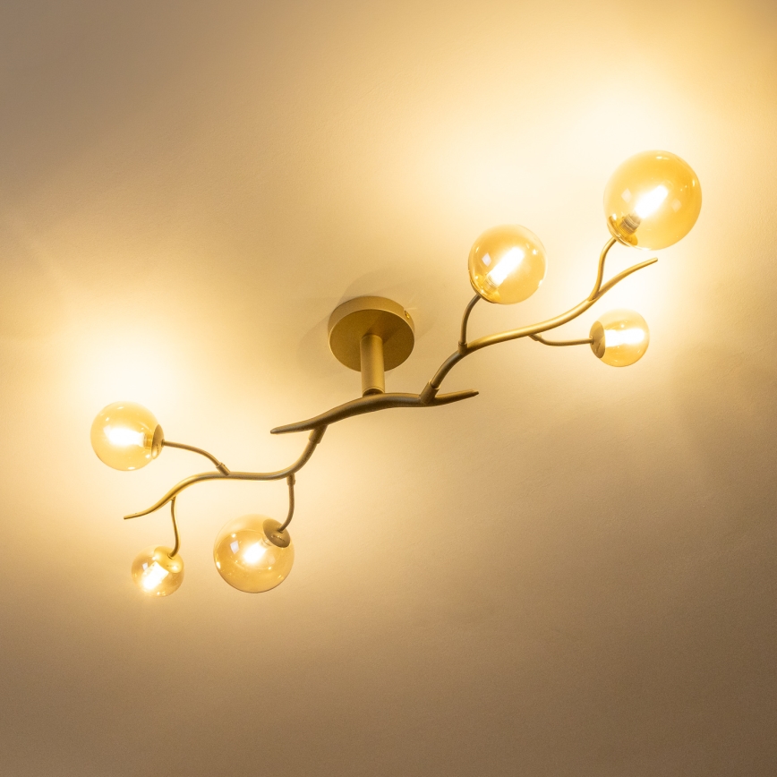 Brilagi - Plafonnier LED MISTEL 6xG9/3W/230V doré