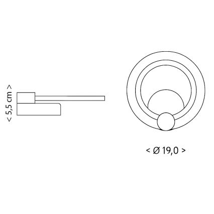 Brilagi - Plafonnier LED MODERN MINI/16W/230V 3000/4000/6000K