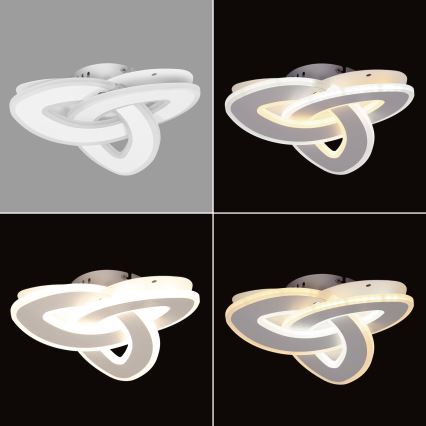 Brilagi - Plafonnier LED dimmable MODERN MINI LED/49W/230V 3000-6000K 30x30 cm + télécommande