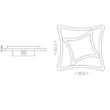 BRILAGI - plafonnier LED MODERN MINI LED/24W/230V 3000/4000/6000K