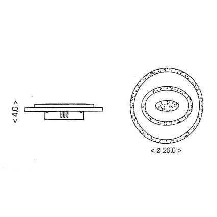 Brilagi - Plafonnier LED MODERN MINI LED/26W/230V 3000/4000/6000K