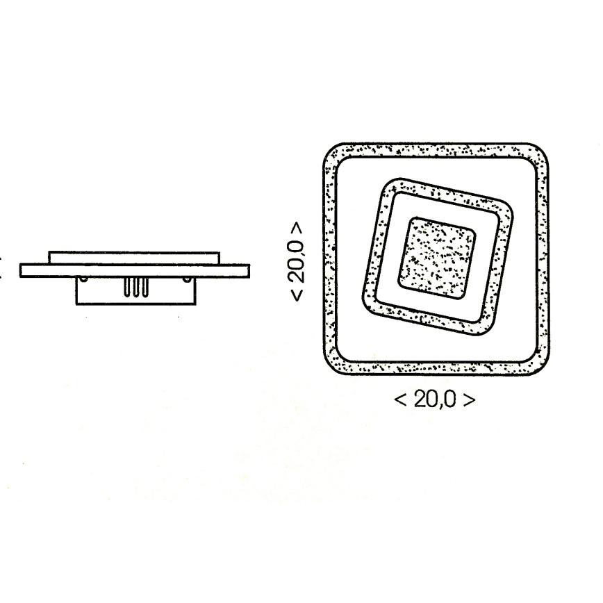 Brilagi - Plafonnier LED MODERN MINI LED/32W/230V 3000/4000/6000K