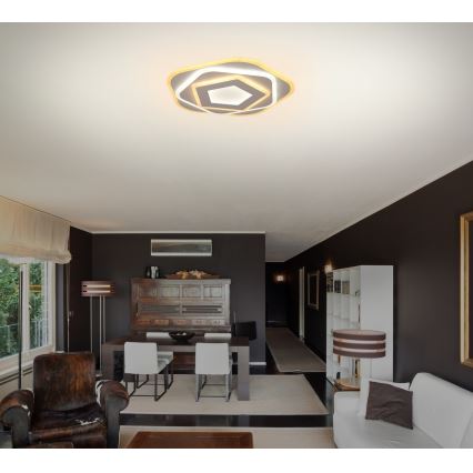Brilagi - Plafonnier LED dimmable MODERN MINI LED/53W/230V 3000-6000K Ø 30 cm + télécommande
