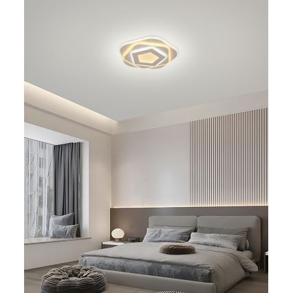 Brilagi - Plafonnier LED dimmable MODERN MINI LED/53W/230V 3000-6000K Ø 30 cm + télécommande