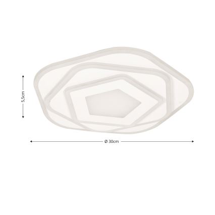 Brilagi - Plafonnier LED dimmable MODERN MINI LED/53W/230V 3000-6000K Ø 30 cm + télécommande