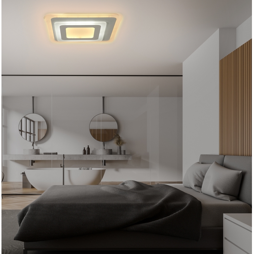 Brilagi - Plafonnier LED dimmable MODERN MINI LED/65W/230V 3000-6000K 37x37 cm + télécommande