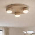 Brilagi - Plafonnier LED MONO 3xGX53/30W/230V Ø 30 cm beige