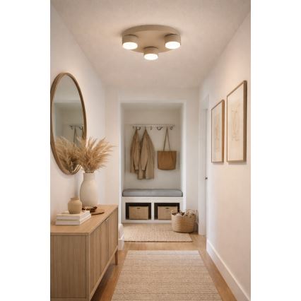 Brilagi - Plafonnier LED MONO 3xGX53/30W/230V Ø 30 cm beige