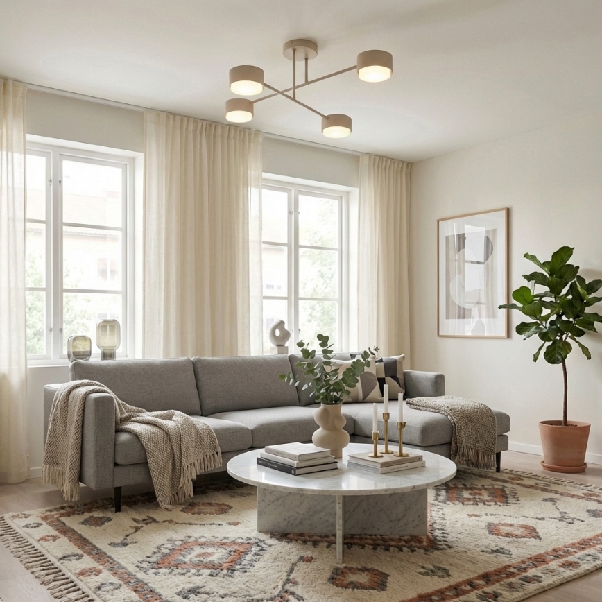 Brilagi - Plafonnier LED MONO 4xGX53/30W/230V, beige