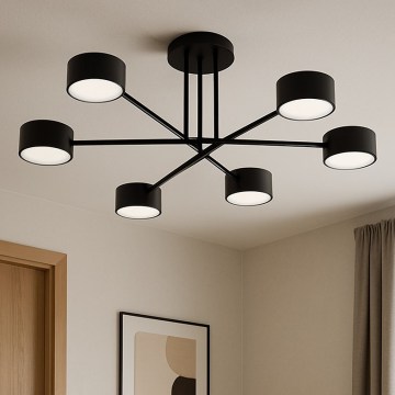 Brilagi - Plafonnier LED MONO 6xGX53/12W/230V noir