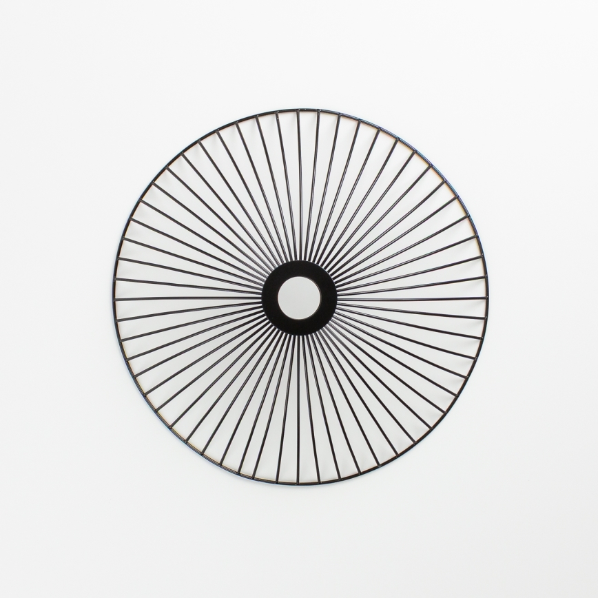 Brilagi - Plafonnier LED monté en surface CERIA WIRE 1xE27/40W/230V Ø 38 cm noir/chêne