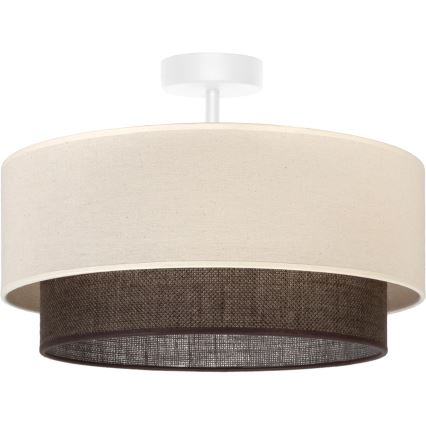 Brilagi - Plafonnier LED monté en surface Style BOHO 1xE27/15W/230V Ø 40 cm crème/marron