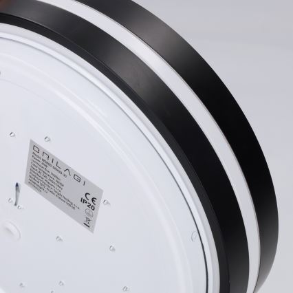 Brilagi - Plafonnier LED NAOMI LED/24W/230V Ø 28,5 cm noir