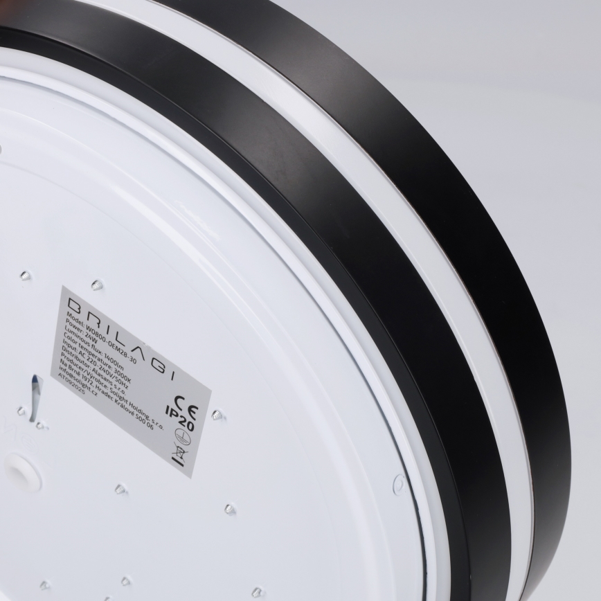 Brilagi - Plafonnier LED NAOMI LED/24W/230V Ø 28,5 cm noir