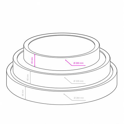 BRILAGI - Plafonnier LED NATURA LED/12W/230V 4000K Ø 26,3 cm