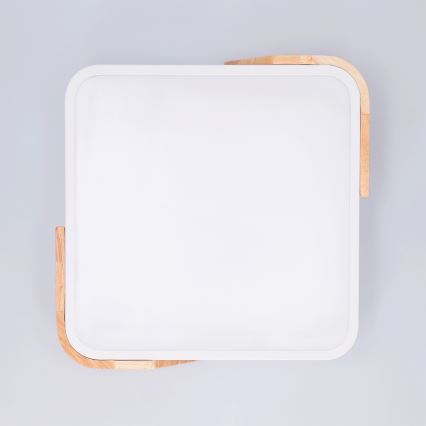 Brilagi - Plafonnier LED PILANA LED/24W/230V chêne/blanc 32x32 cm