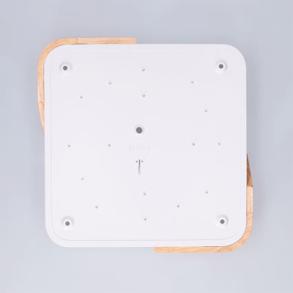 Brilagi - Plafonnier LED PILANA LED/24W/230V chêne/blanc 32x32 cm