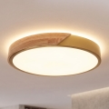 BRILAGI - Plafonnier LED PILANA LED/24W/230V chêne/doré Ø 30 cm
